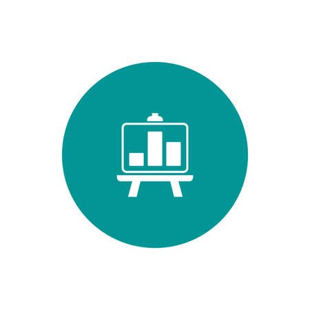 Blackboard icon. Education icon. Presentation board icon. Chart board icon. Business icon.の写真素材