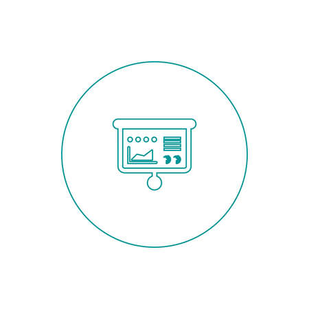 Blackboard icon. Education icon. Presentation board icon. Chart board icon. Business icon.の写真素材