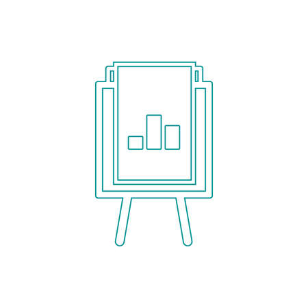 Blackboard icon. Education icon. Presentation board icon. Chart board icon. Business icon.の写真素材