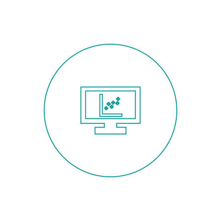 Blackboard icon. Education icon. Presentation board icon. Chart board icon. Business icon.の写真素材