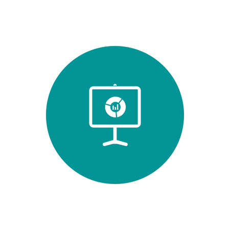 Blackboard icon. Education icon. Presentation board icon. Chart board icon. Business icon.の写真素材