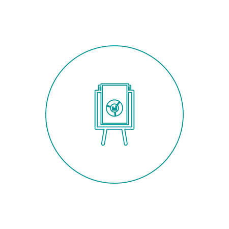 Blackboard icon. Education icon. Presentation board icon. Chart board icon. Business icon.の写真素材