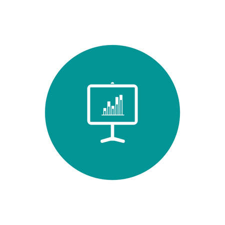 Blackboard icon. Education icon. Presentation board icon. Chart board icon. Business icon.の写真素材