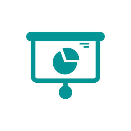 Blackboard icon. Education icon. Presentation board icon. Chart board icon. Business icon.の写真素材