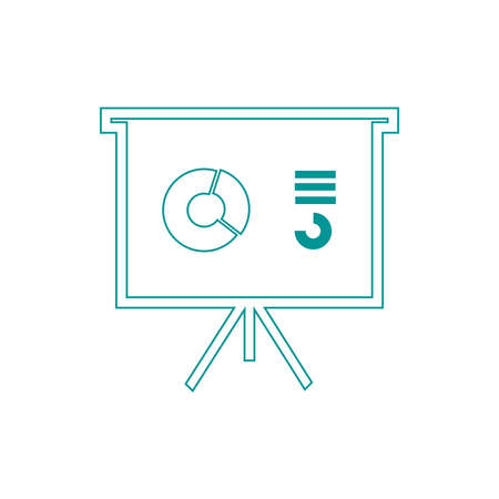Blackboard icon. Education icon. Presentation board icon. Chart board icon. Business icon.の写真素材