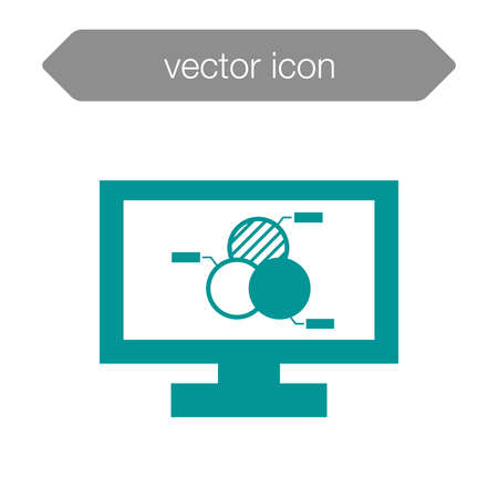 Blackboard icon. Education icon. Presentation board icon. Chart board icon. Business icon.の写真素材