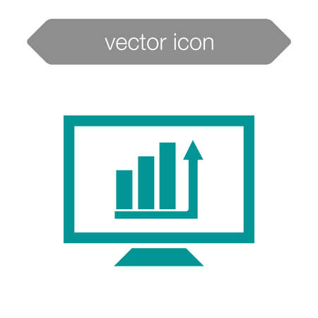 Blackboard icon. Education icon. Presentation board icon. Chart board icon. Business icon.の写真素材