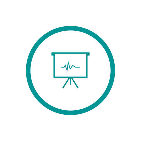 Blackboard icon. Education icon. Presentation board icon. Chart board icon. Business icon.の写真素材