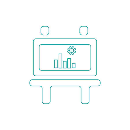 Blackboard icon. Education icon. Presentation board icon. Chart board icon. Business icon.の写真素材