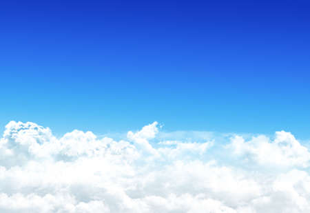 abstract sunny blue sky background with clouds