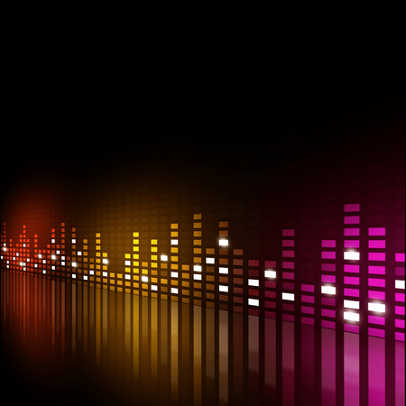 multicolor music equalizer background for active parties