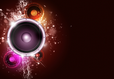 party music background for flyers and nightclub postersの写真素材