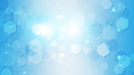 healthcare and science medical blue abstract backgroundの写真素材