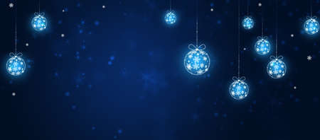 winter magic forest background with trees and snow. christmas holiday backgroundの写真素材