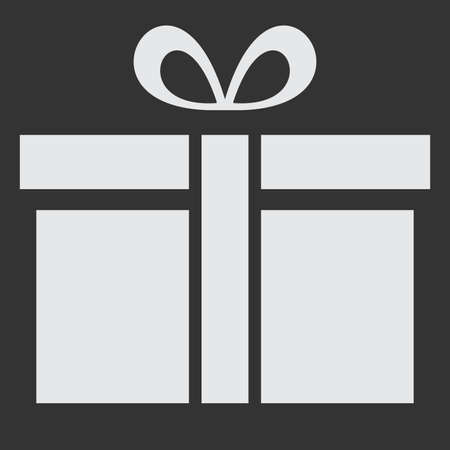 Gift icon isolated on white background. Vector illustration.のイラスト素材