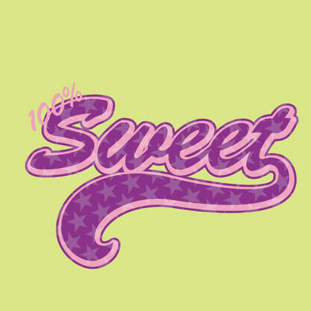 Cute childish vector emblem with inspirational fashion lettering. Motivational baby graffiti. Typographic infant girl design. Good for t-shirt print, banner, logo or label.のイラスト素材