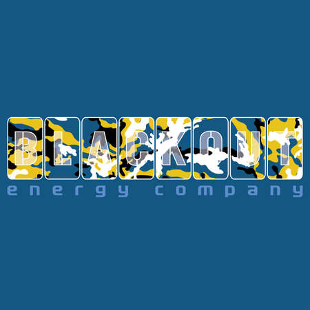 Military force emblem with inspirational lettering. Camouflaging picture. Army design element. Typographic military design. Good for t-shirt print, banner, logo or label.のイラスト素材