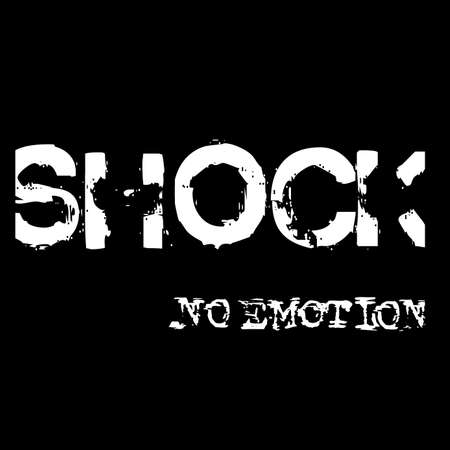 Shock vector design lettering. Inspirational trendy inscription. Clothing or web design element. Good for t-shirt print, banner, logo or label.のイラスト素材