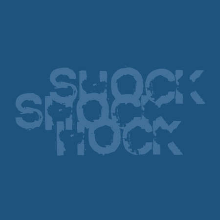 Shock vector design lettering. Inspirational trendy inscription. Clothing or web design element. Good for t-shirt print, banner, logo or label.のイラスト素材