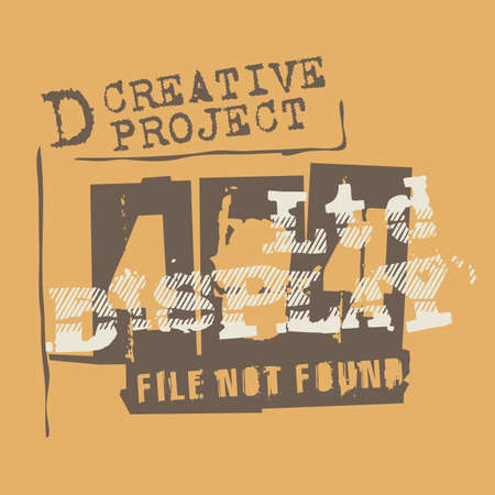 Vector clothes design emblem or badge. Inspirational jeans vector illustration with trendy lettering. Clothing design element. Good for t-shirt print, banner,   label.のイラスト素材