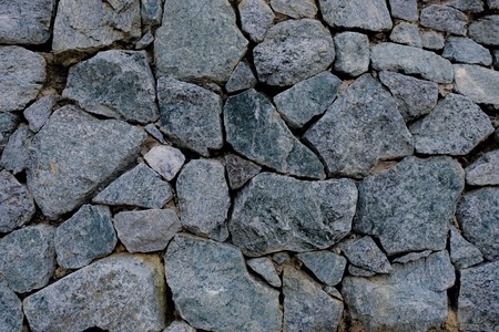 Natural Stone and rock for decorative fence and add more strength.の写真素材