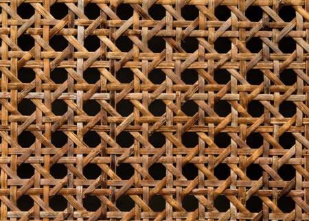 Beautiful bamboo basketry for background texture.の写真素材