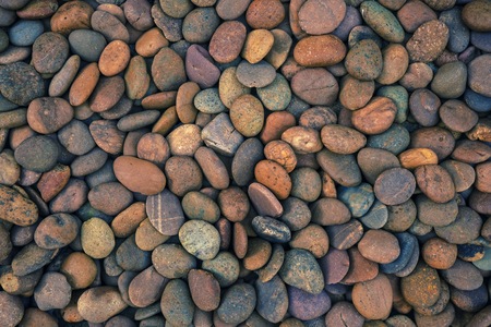 Beautiful small and colorful pebbles and stone for decorative and construction.の写真素材