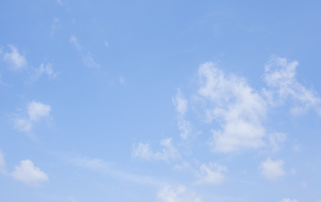 Little light white clouds with blue sky for   wallpaper background and texture.の写真素材