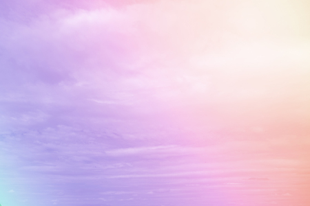Clouds sky with gradient pastel color use for abstract background.の写真素材