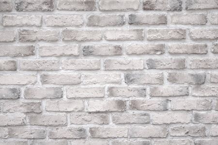 White brick wall for background and texture.