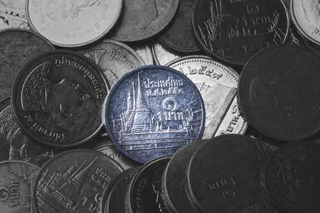 Thailand baht coin for Currency exchange saving and investment concept.の写真素材