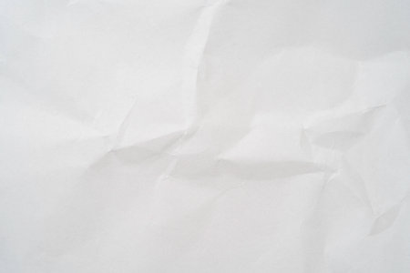 Crumpled of white paper for background and texture.の写真素材