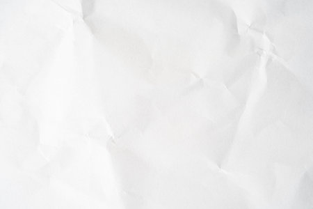 Crumpled of white paper for background and texture.の写真素材