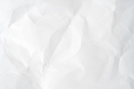 Crumpled of white paper for background and texture.の写真素材