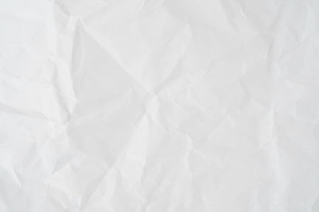 Crumpled of white paper for background and texture.の写真素材