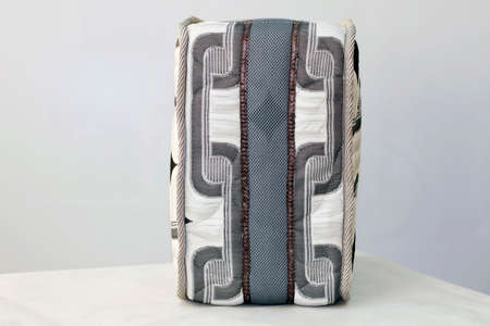 sample of the bed mattress, exhibition copy, on an isolated backgroundの写真素材