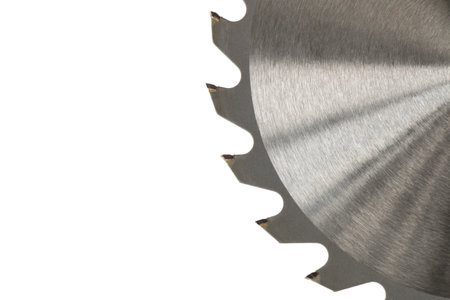 Metal Circular Saw Blade for wood work isolated on white background