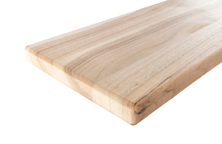 Wooden boards, a board with a seamed edge for building a house and interior decoration, on an isolated whiteの写真素材