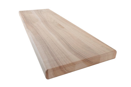 wooden step of a spiral staircase, Wooden board, cut out, on an isolated backgroundの写真素材