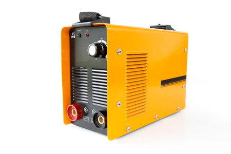 welding inverter, on an isolated white backgroundの写真素材