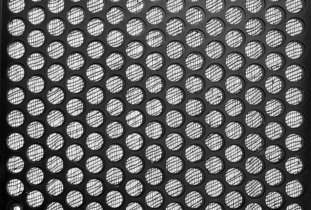 Black speaker grid textureの写真素材