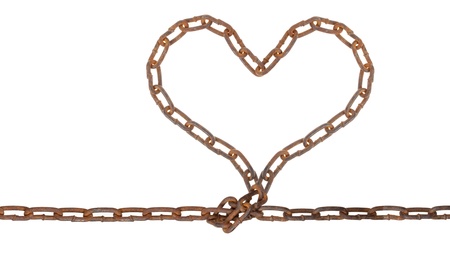 Heart of a metal chain