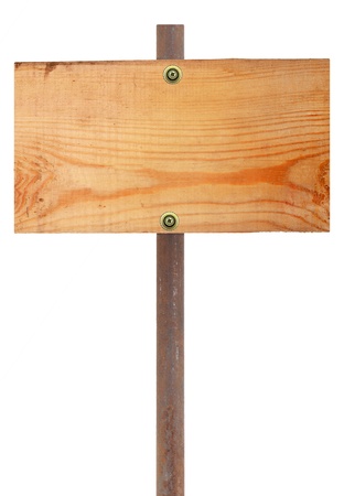Wooden sign boardの写真素材