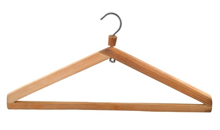 Wooden hangerの写真素材