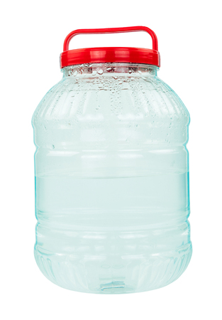 Plastic water bottleの写真素材