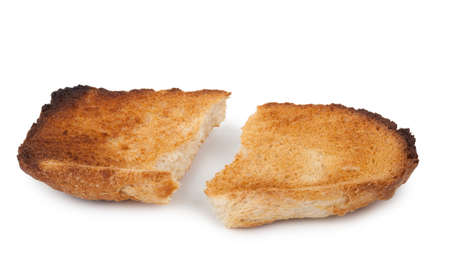Broken toast bread