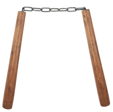 Handmade nunchakuの写真素材