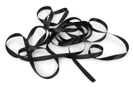 Black ribbonの写真素材