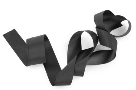 Black ribbonの写真素材