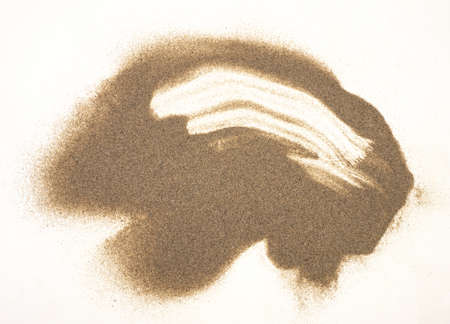 Sand texture and background on whiteの写真素材